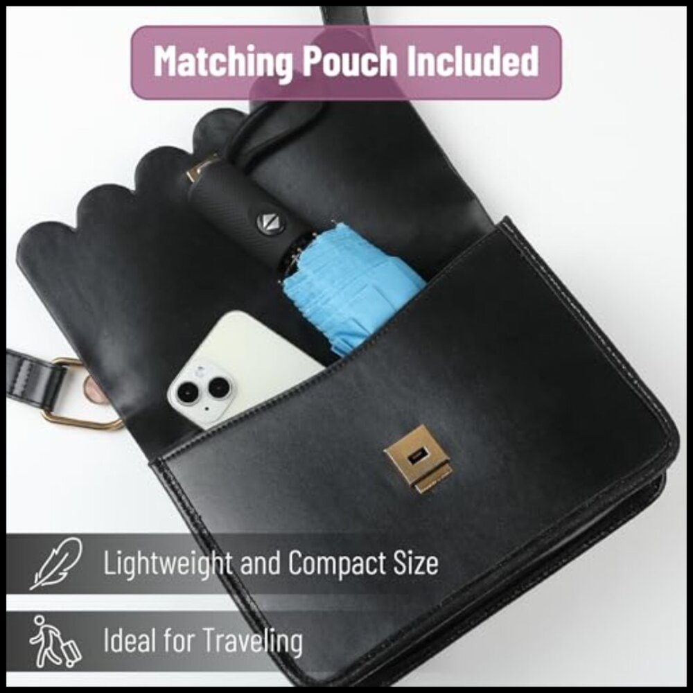 Compact Windproof Travel Umbrella Automatic Open … - image 6